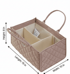 Quilted Diaper Caddy Organizer - 3ozs