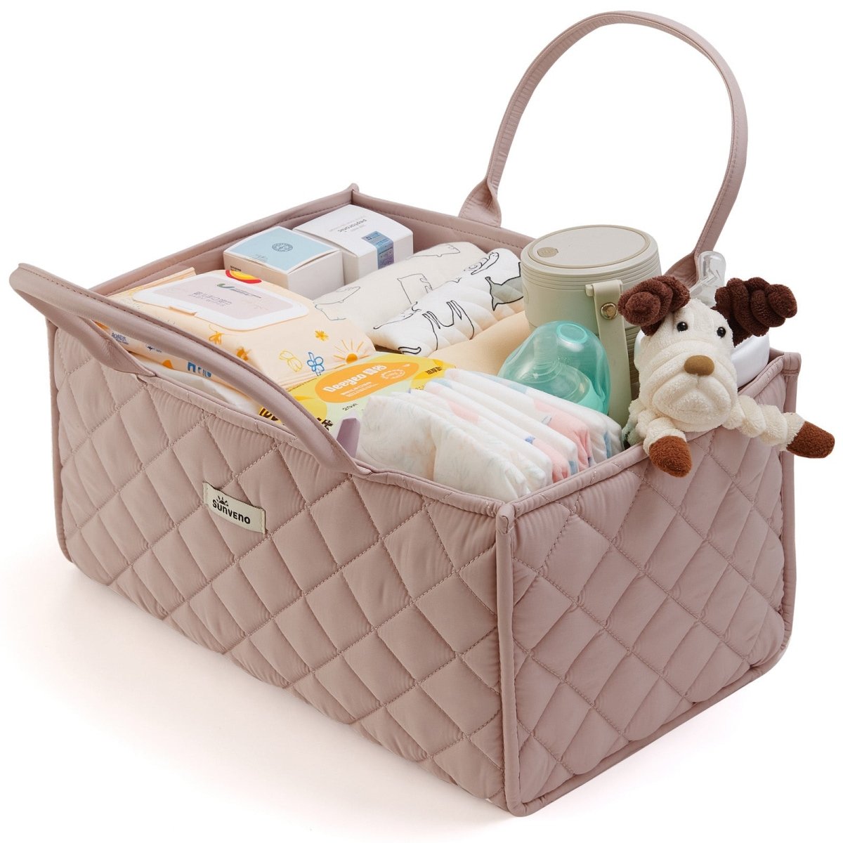 Quilted Diaper Caddy Organizer - 3ozs