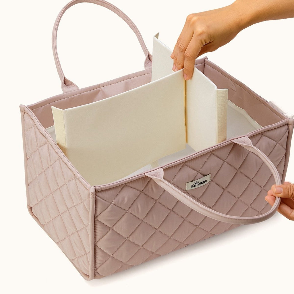 Quilted Diaper Caddy Organizer - 3ozs