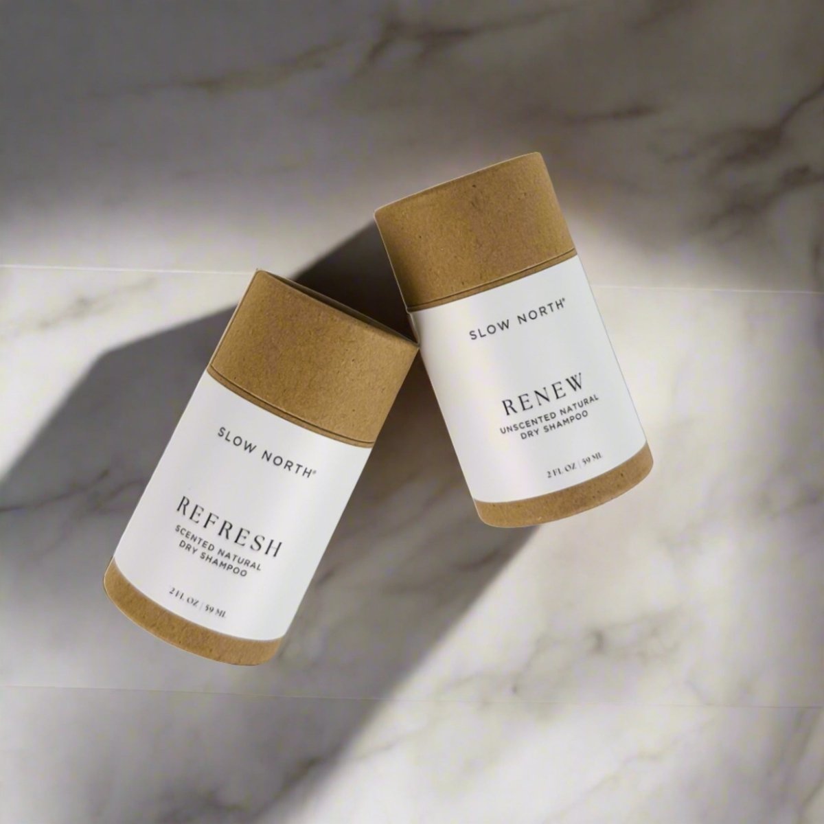 Renew - Natural Dry Shampoo (Unscented) in compact tubes