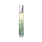 Roll-on bottle of perfume labeled 'Resilient' on a teal background