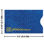 RFID Blocking Credit Card and Passport Sleeves (20 Pack) blue design