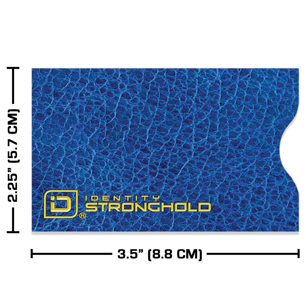 RFID Blocking Credit Card and Passport Sleeves (20 Pack) blue design