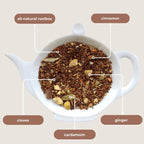 Rooibos Chai Mini Tea Tube – Spiced Herbal Comfort Blend (5 Sachets) ingredients