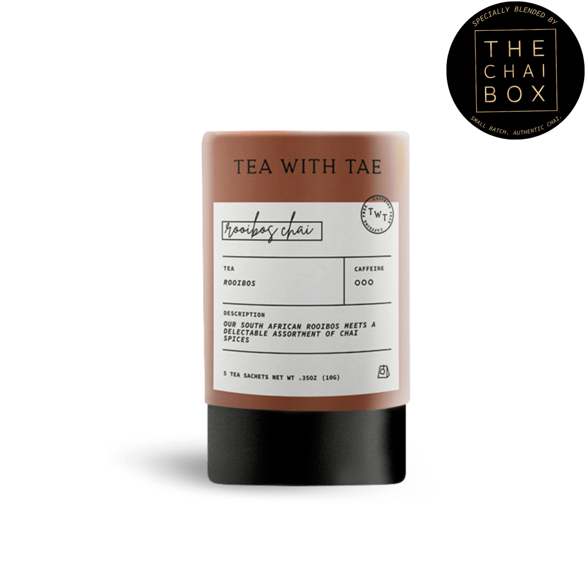 Rooibos Chai Mini Tea Tube – Spiced Herbal Comfort Blend