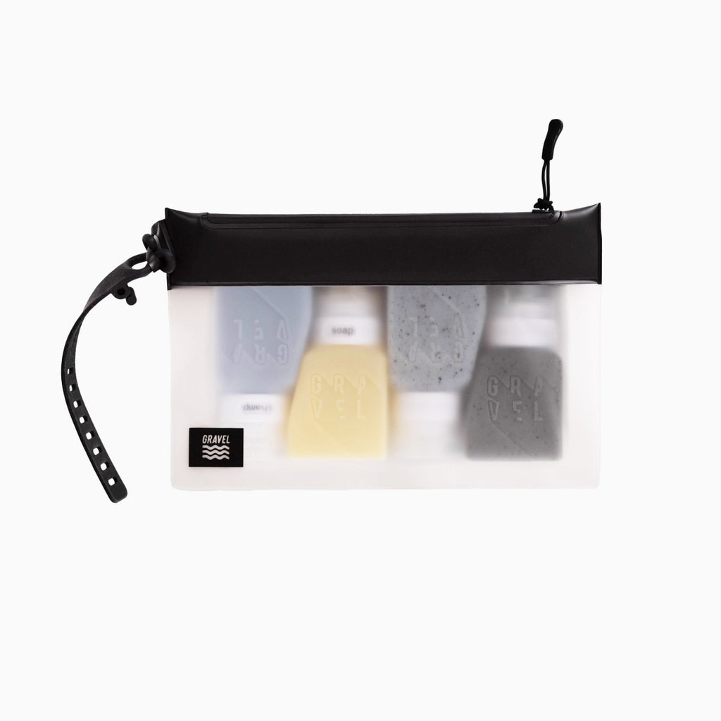SET | TSA Approved Shower Bag & 4 Bottles travel kit