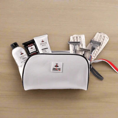 Compact travel toiletry set with travel size essentials for grooming