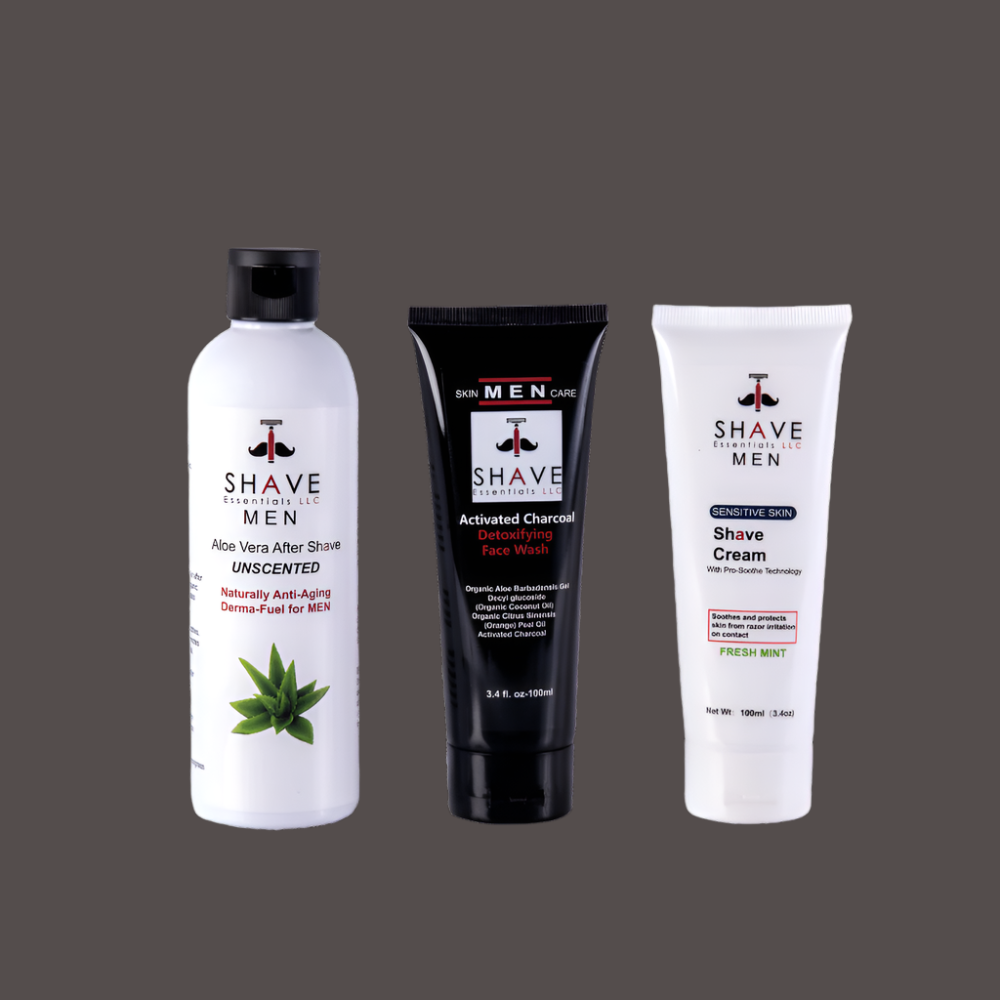 Shave Essentials Grooming Kit - Premium Shaving & Travel Set for Him