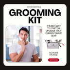 Shave Essentials Grooming Kit with Travel Bag for a smooth routine.
