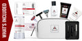 Shave Essentials Grooming Kit with Travel Bag contents and packaging