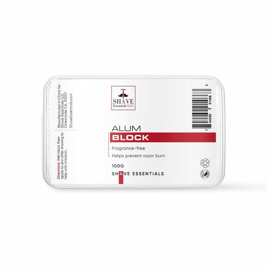 Shave Essentials Grooming Kit with Travel Bag - Alum Block 100G