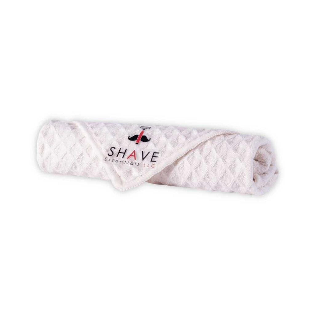 Shave Essentials Grooming Kit with Travel Bag rolled towel