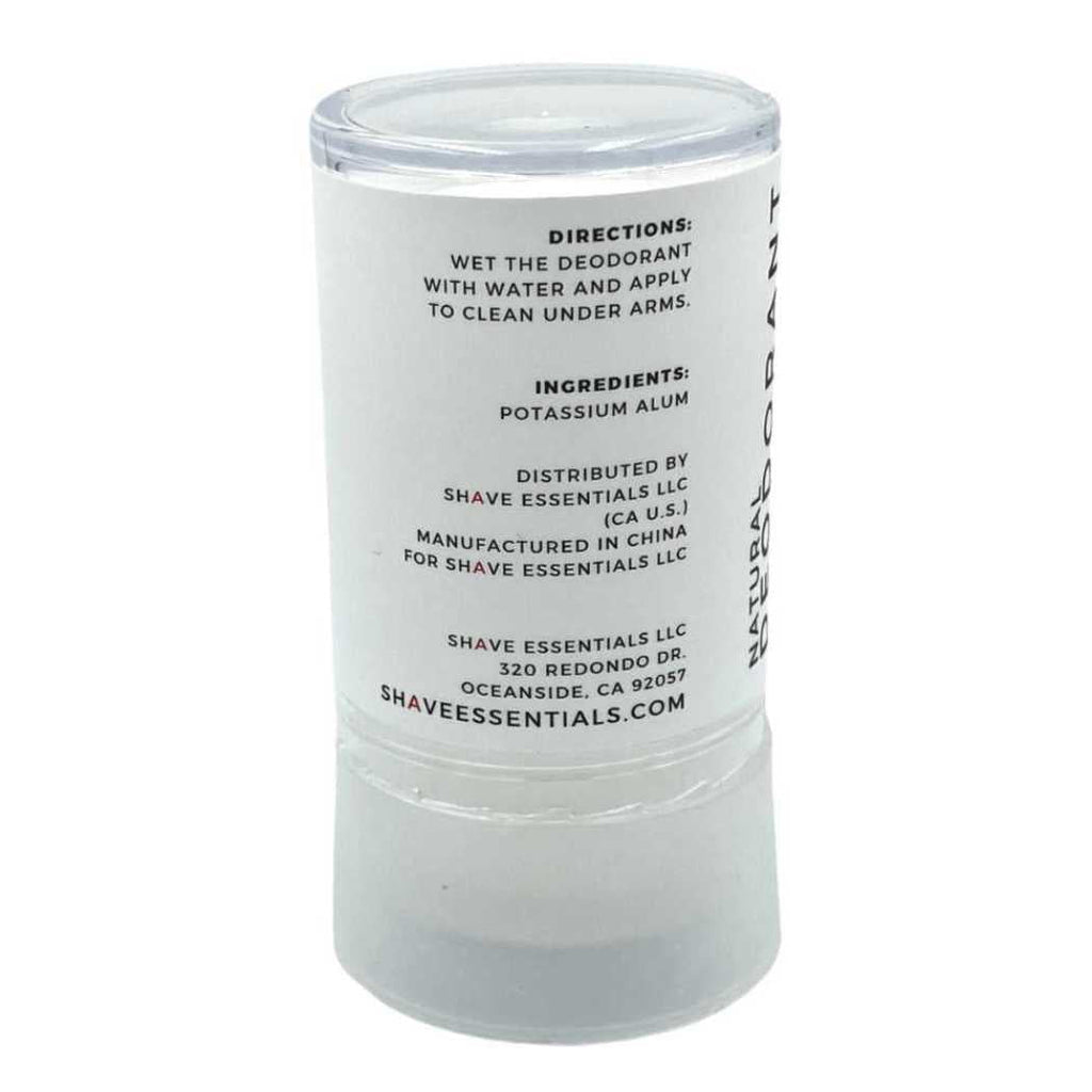 Shave Essentials Natural Mineral Deodorant - 3ozs