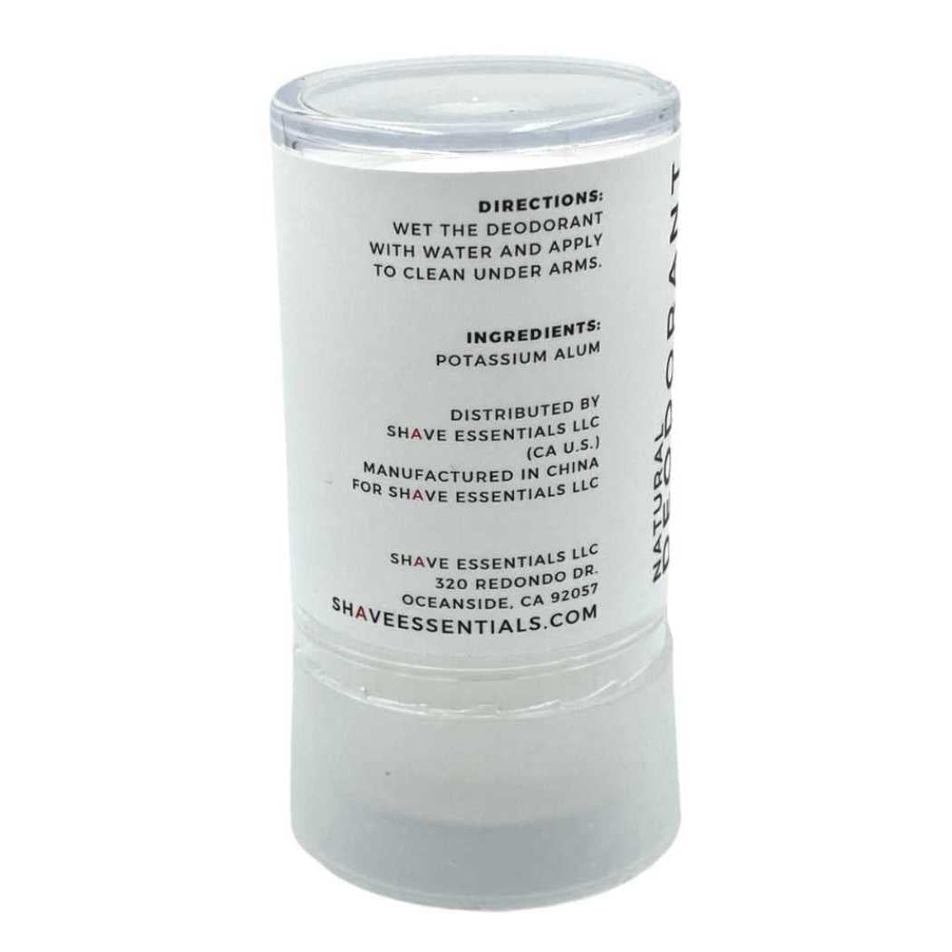 Shave Essentials Natural Mineral Deodorant - 3ozs