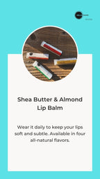 Heliotrope Shea Butter & Almond Lip Balm for travel size essentials