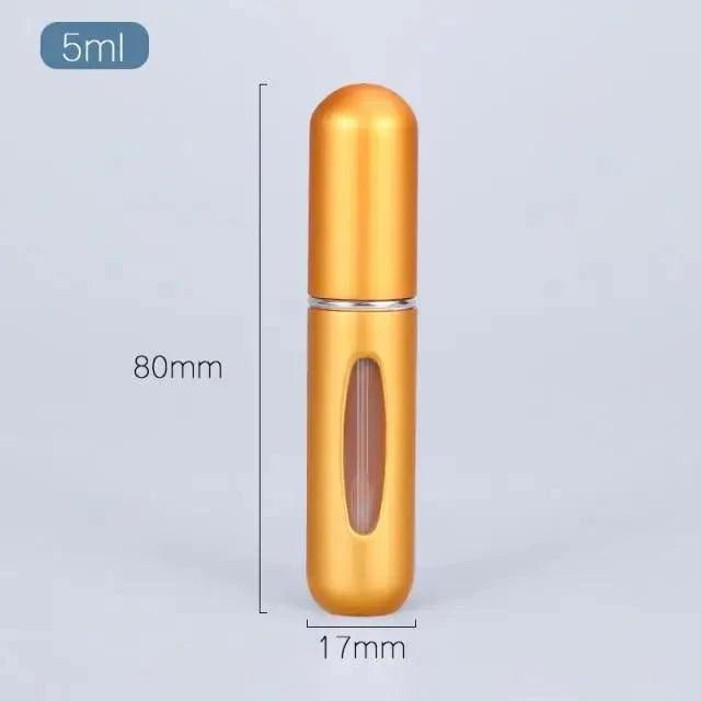 Sleek Aluminum Refillable Travel Perfume Atomizer (5ml) - 3ozs