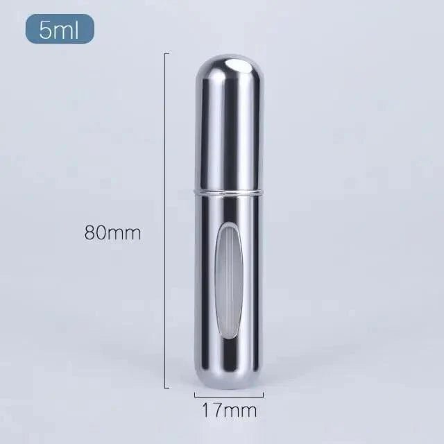 Sleek Aluminum Refillable Travel Perfume Atomizer (5ml) - 3ozs