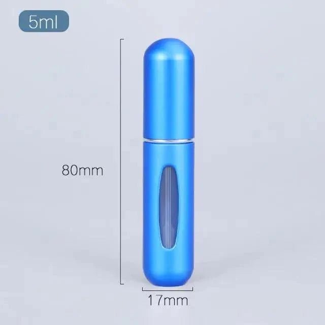 Sleek Aluminum Refillable Travel Perfume Atomizer (5ml) - 3ozs