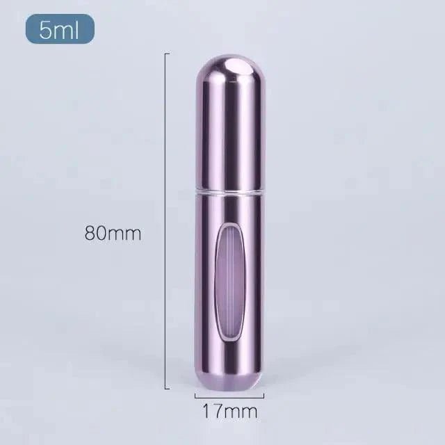 Sleek Aluminum Refillable Travel Perfume Atomizer (5ml) - 3ozs