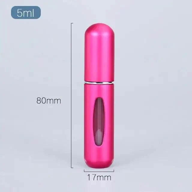 Sleek Aluminum Refillable Travel Perfume Atomizer (5ml) - 3ozs