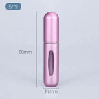Sleek Aluminum Refillable Travel Perfume Atomizer (5ml) - 3ozs