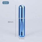 Sleek Aluminum Refillable Travel Perfume Atomizer (5ml) - 3ozs