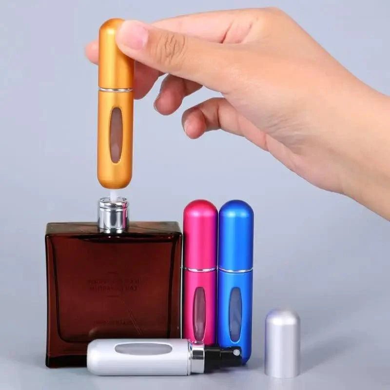 Sleek Aluminum Refillable Travel Perfume Atomizer (5ml) - 3ozs