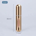 Sleek Aluminum Refillable Travel Perfume Atomizer (5ml) - 3ozs