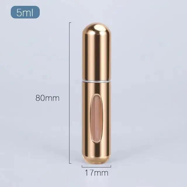 Sleek Aluminum Refillable Travel Perfume Atomizer (5ml) - 3ozs