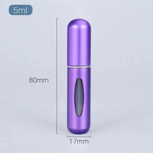 Sleek Aluminum Refillable Travel Perfume Atomizer (5ml) - 3ozs