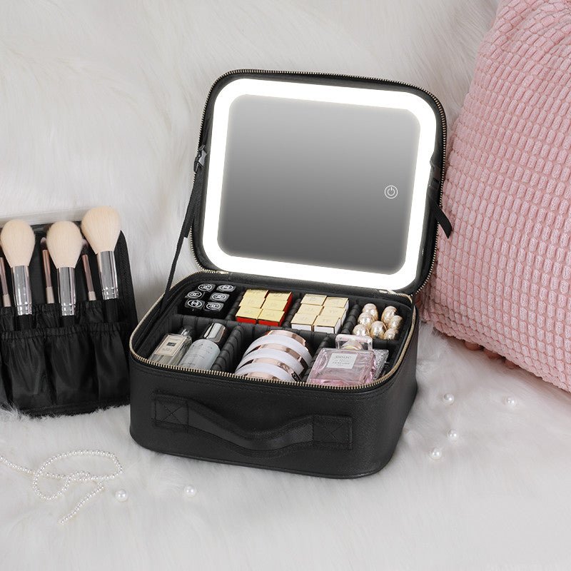 Smart LED Cosmetic Case with 4K Mirror - 3ozs