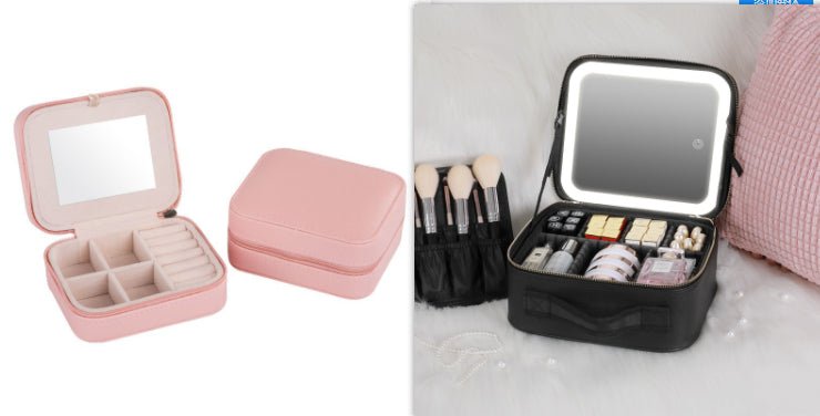 Smart LED Cosmetic Case with 4K Mirror - 3ozs