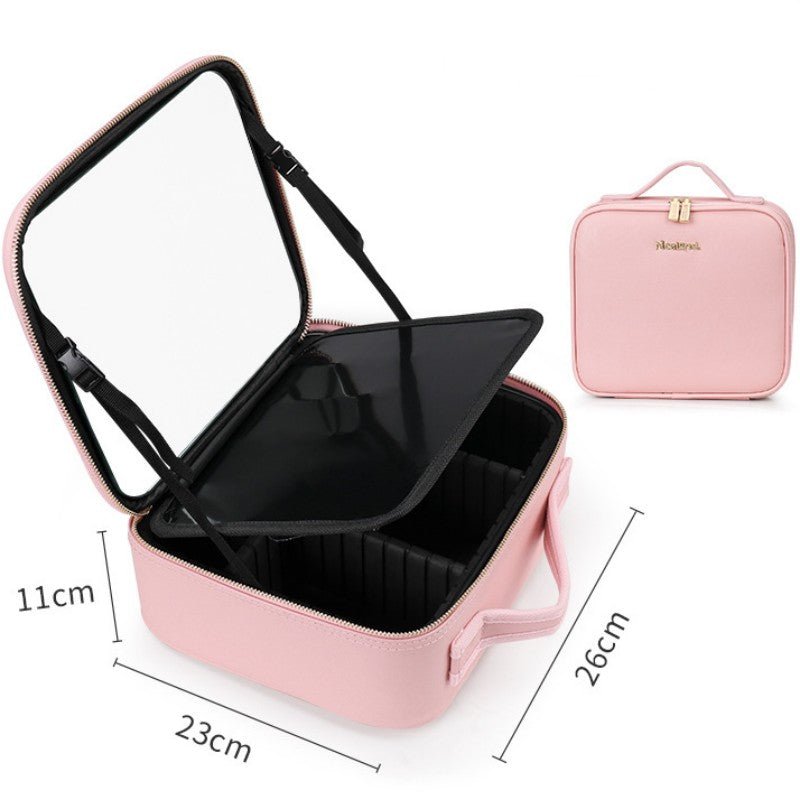 Smart LED Cosmetic Case with 4K Mirror - 3ozs
