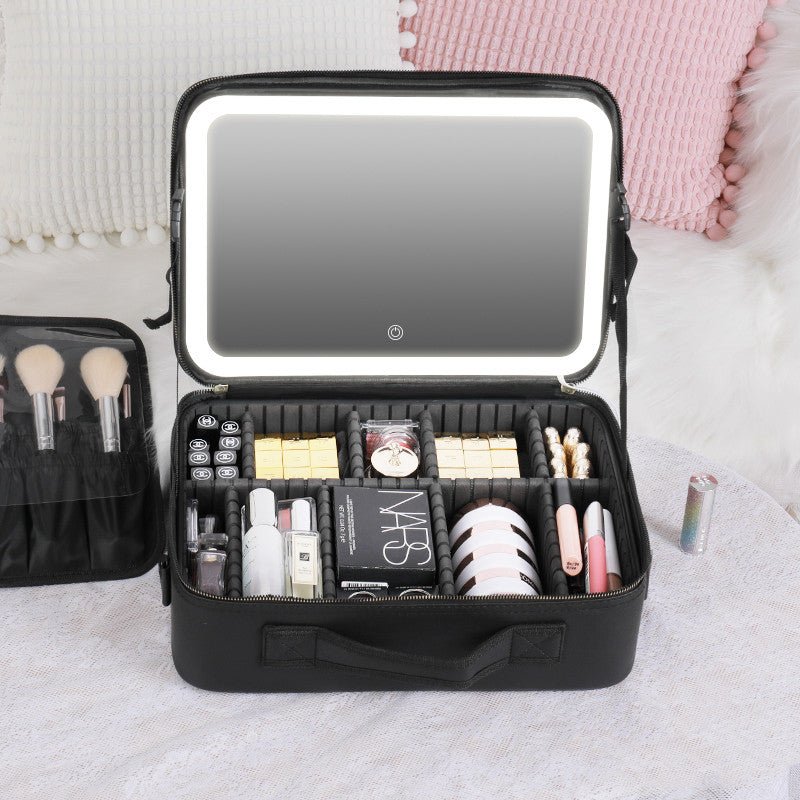 Smart LED Cosmetic Case with 4K Mirror - 3ozs