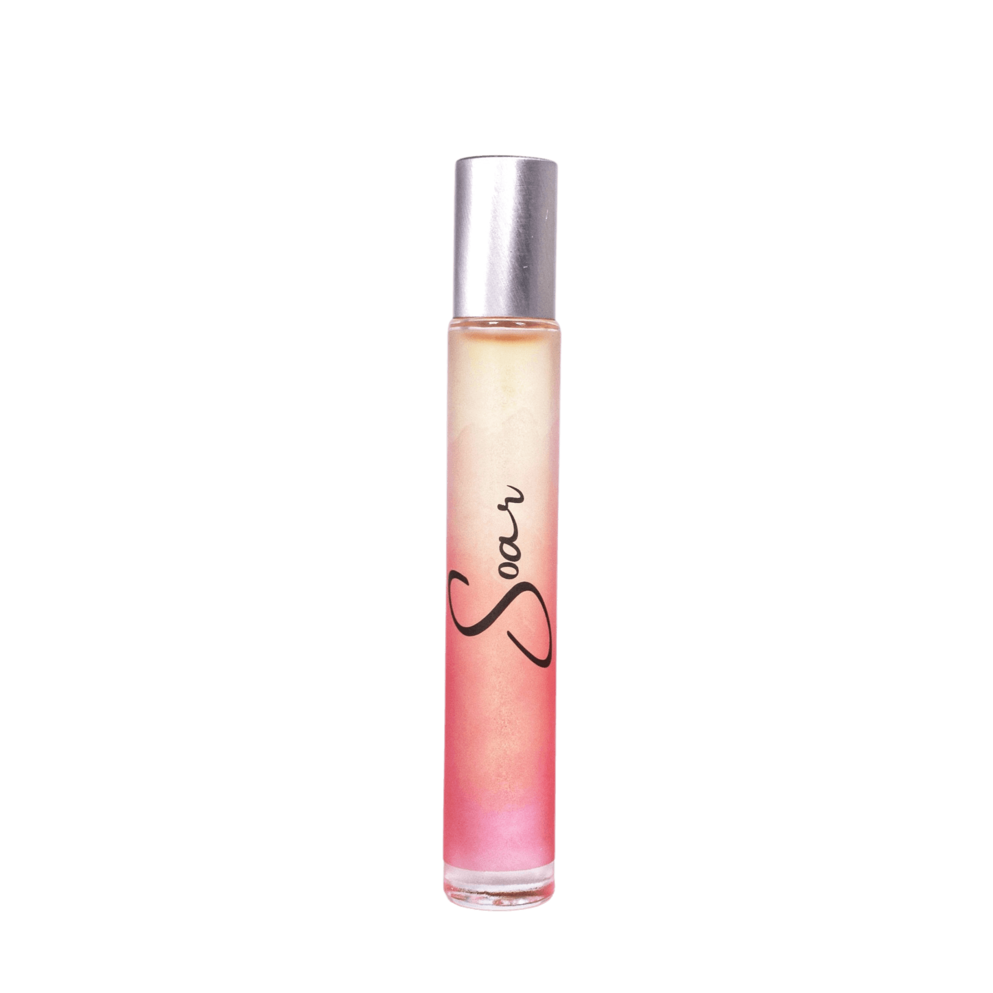 Soar Rollerball Perfume in travel size essentials bottle.