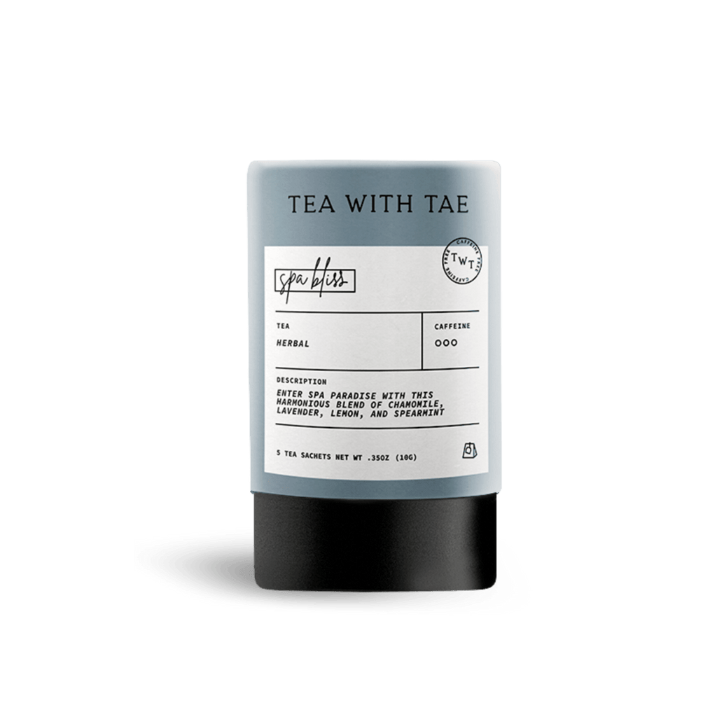 Spa Bliss Mini Tea Tube – Calming Herbal Blend (5 Sachets)