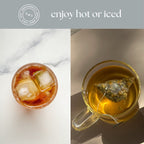 Spa Bliss Mini Tea Tube – Calming Herbal Blend (5 Sachets) hot or iced tea options