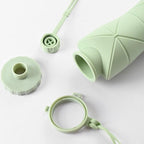 The 600ml Collapsible Adventure Bottle cap and parts