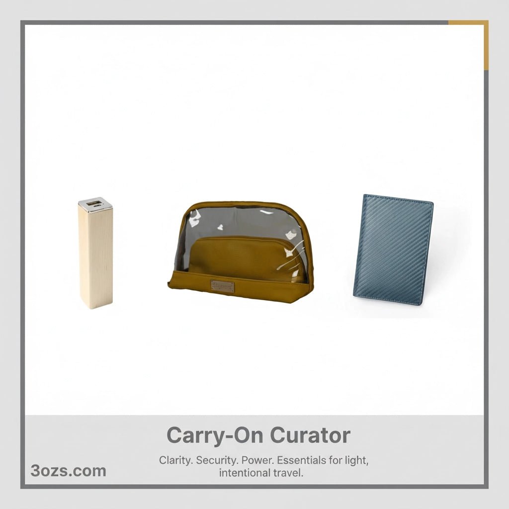 🧳 The Carry-On Curator, compact travel essentials kit.