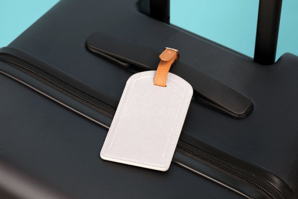 The Luggage Tag on a suitcase for easy travel identification