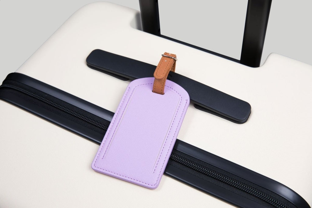 The Luggage Tag on suitcase for easy travel identification
