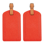 The Luggage Tag in vibrant orange color for easy identification