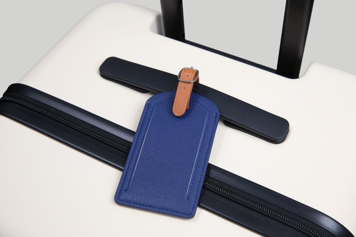 The Luggage Tag on a suitcase for easy travel identification