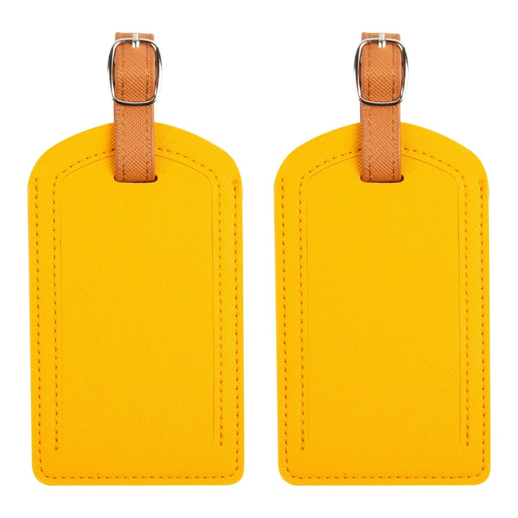 The Luggage Tag in bright yellow color for easy identification