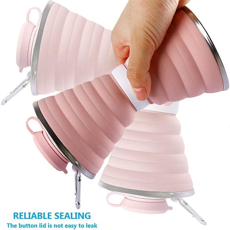 The Minimalist 500ml Folding Bottle for travel size essentials