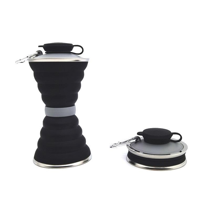 The Minimalist 500ml Folding Bottle for travel size essentials