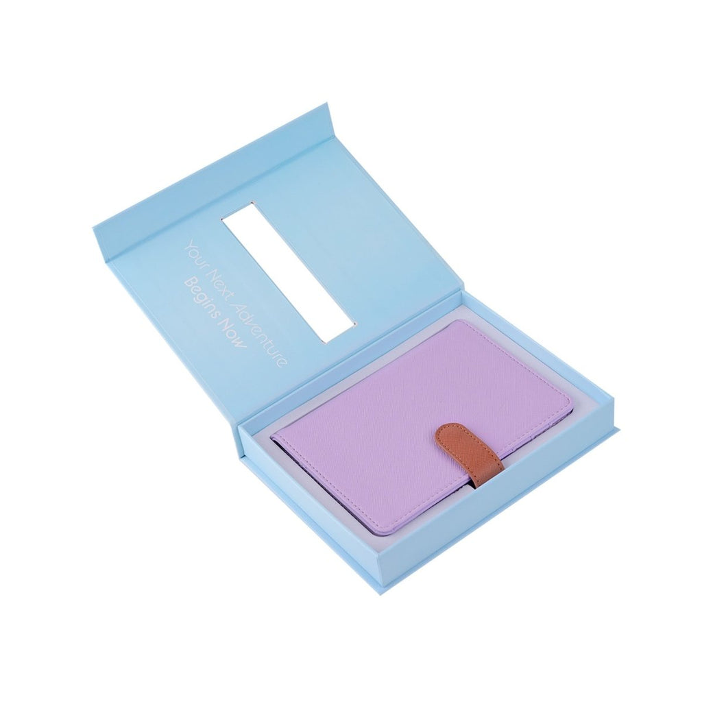 The Passport Wallet in a stylish packaging for travel essentials.