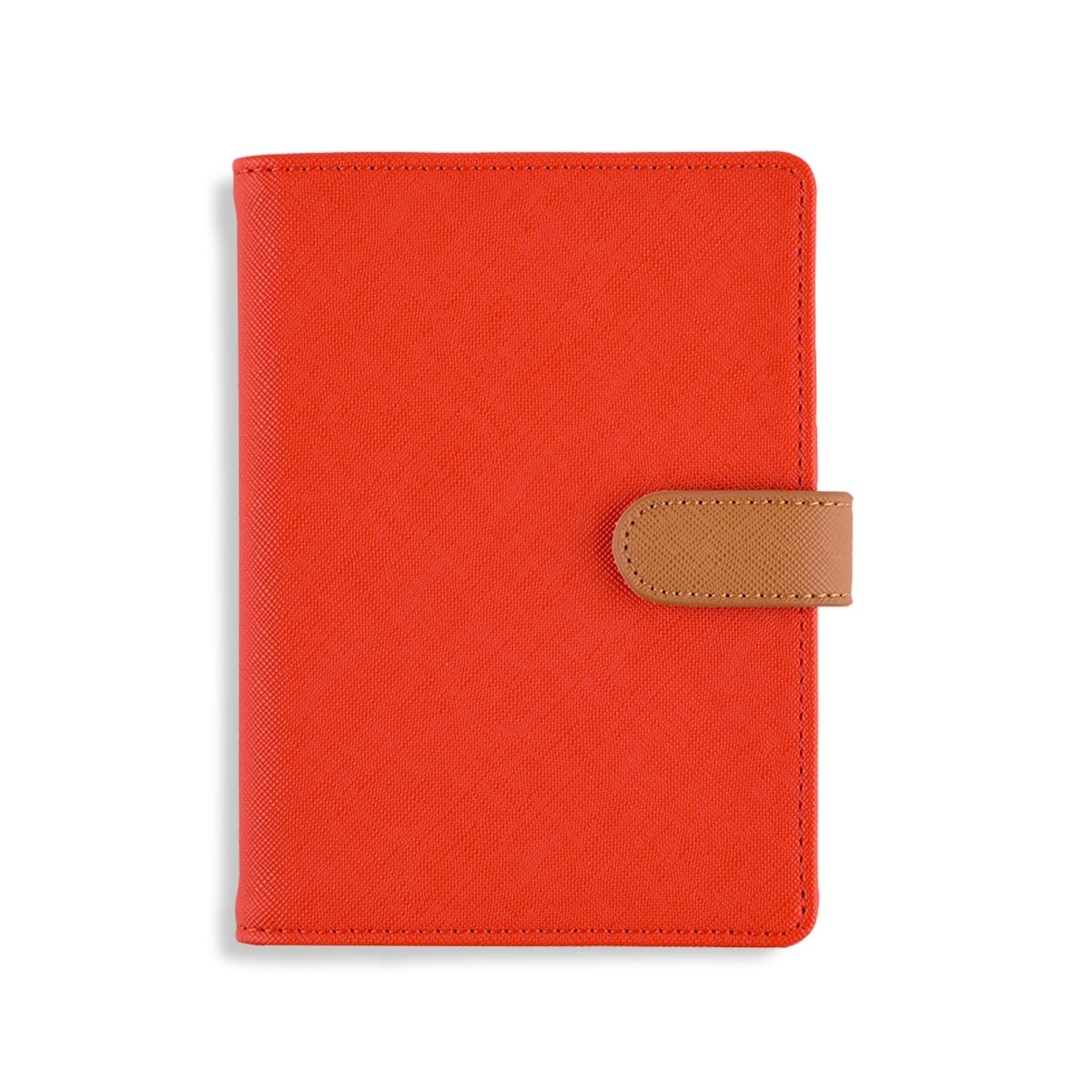 The Passport Wallet in vibrant red, ideal for travel size essentials.