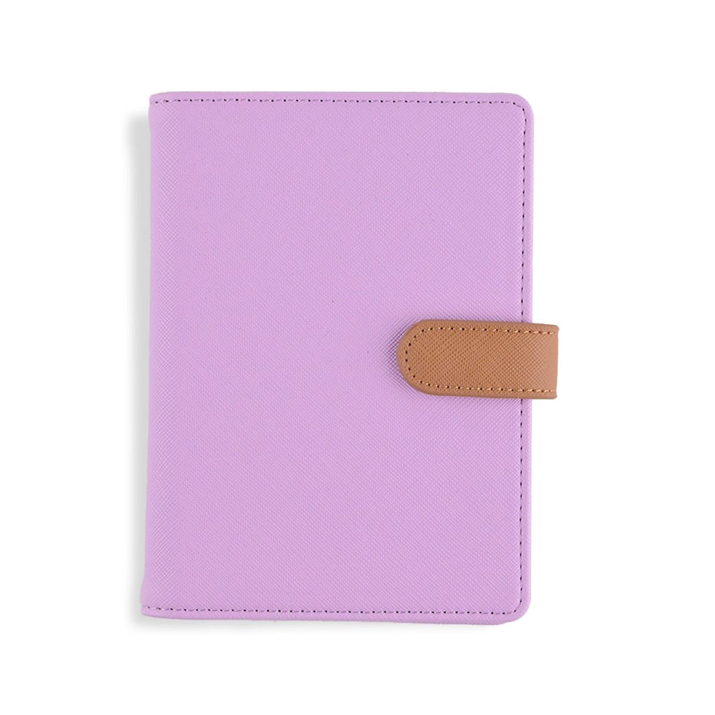 The Passport Wallet in purple design, a travel organizer.