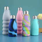 The Pro-Travel Collapsible Bottle (550ml) in various colors